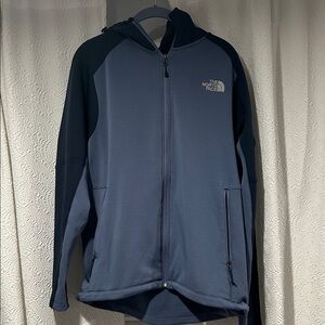The North Face Men's Blue Full-Zip Fleece Performance Jacket Hoodie